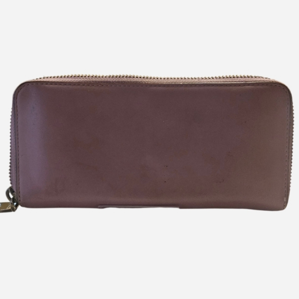 Coach Purple Leather Zip Wallet - GUC - Picture 9 of 9